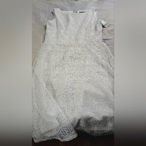 Danny & Nicole White Lace Dress